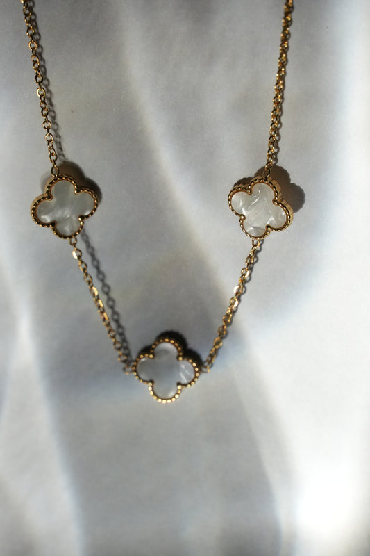 White Clover Necklace